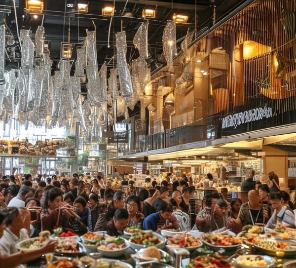 银沙商贸城饭店盛大开业，丰富餐饮选择点燃区域消费新引擎